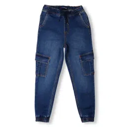 Pepe Jeans Boys Dark Blue Solid Jeans-picture-34
