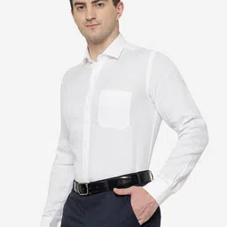 JADE BLUE Men Formal Cotton Shirt image 5