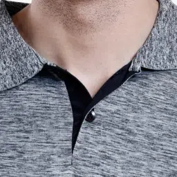 Campus Sutra Grey & Black Regular Fit T-Shirt image 4