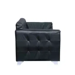 Parin SS LEO 2S Black Leatherette 2 Seater Sofa 27.5 kg image 3