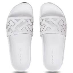 Tommy Hilfiger Women's White Slides-picture-31