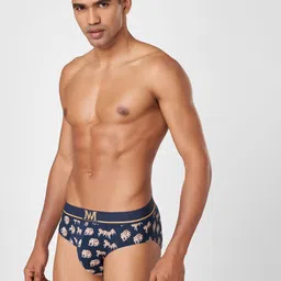 Macroman M-Series Men Conversational Printed Mid-Rise Hi-Stretch Briefs 8903978393308 image 2