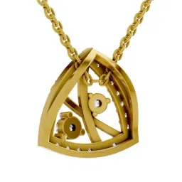 SPARQ Lab Grown Diamond 925 Sterling Silver Yellow Gold Necklace for Women image 4