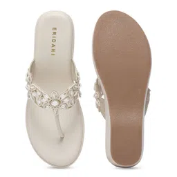 ERIDANI Embellished Ethnic Wedge Sandals image 2