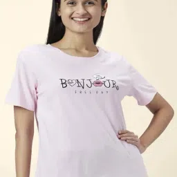 Dreamz by Pantaloons Pink Cotton Printed T-Shirt-picture-20