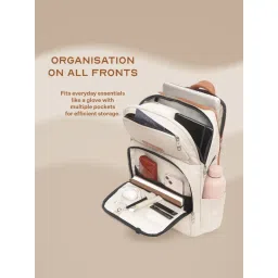 Assembly Odyssey White Laptop Backpack with Dust Cover for Men and Women image 3