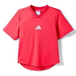 ADIDAS KIDS Half Sleeves Solid Colour T-Shirt - Red-image-83