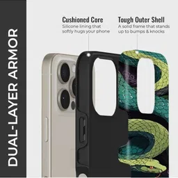 PEEPERLY Unisex iPhone 14 Pro Abstract Poison Charm Crystal Impact Resistant Back Case image 3