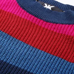 Kook N Keech Women Multicoloured Striped Pullover image 2