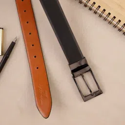 Aditi Wasan Black & Tan Leather Reversible Belt-picture-23