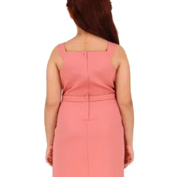 Cutecumber Girls Coralpink Party Dress With Jacket image 3