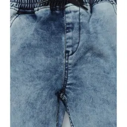 Kiddopanti Kids Light Blue Solid Joggers image 3