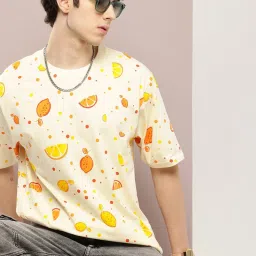 Dillinger White Cotton Loose Fit Printed T-Shirt image 3