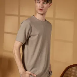 Campus Sutra Grey Regular Fit T-Shirt image 3