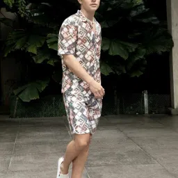 Campus Sutra Multicolored Regular Fit Printed Co-Ord Set image 3