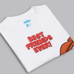 Kidsville White & Red Cotton Printed Mickey T-Shirt image 3