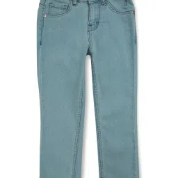 Gini & Jony Boys Blue Solid Jeans image 3