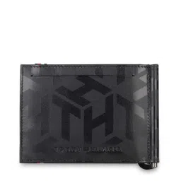 Tommy Hilfiger Reich Black Casual Leather Money Clip Wallet for Men image 3