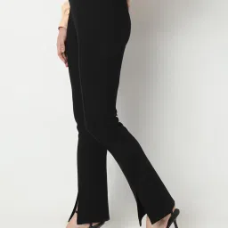 Vero Moda Black Regular Fit Mid Rise Pants image 3