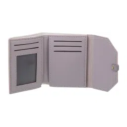 Walkway Purple Small Bi-Fold Wallet for Women image 3