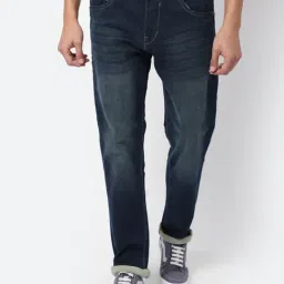 Cantabil Blue Cotton Regular Fit Jeans-picture-25