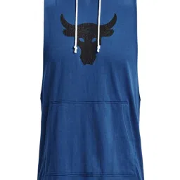 Under Armour Blue Regular Fit Printed Tank Tee image 3
