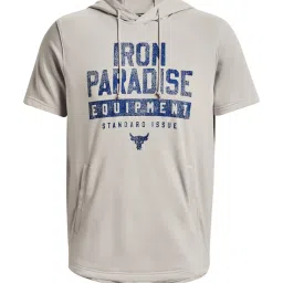 Under Armour Grey Regular Fit Printed Sports T-Shirt image 3