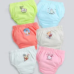 MooNKids Kids Pack Of 6 Printed Pure Cotton Basic Bloomers R1-MK_Bloomer_64-picture-26