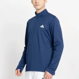 Adidas Blue Regular Fit Sweatshirt image 3