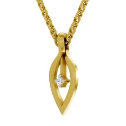 SPARQ Lab Grown Diamond 925 Sterling Silver Yellow Gold Necklace for Women image 3