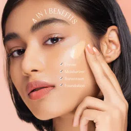 Lovechild Masaba Skip Everything Serum Skin Tint SPF 20, Liquid Foundation for all Skin type, Enriched with Vitamin E for anti-ageing benefits image 3