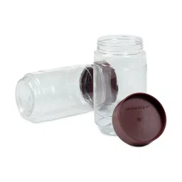 Varmora Store N Stack Brown Plastic Dry Storage Container - Set of 3 image 3