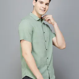 Fame Forever by Lifestyle Sage Green Regular Fit Shirt image 3