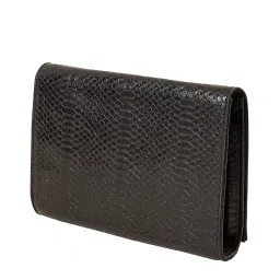 Accessorize London Black Textured Small Sling Handbag image 3