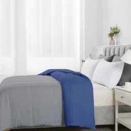 Razzai Navy Poly fill Basic Comforters image 3