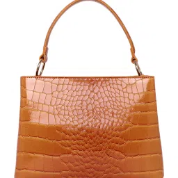 Lino Perros Tan Textured Medium Satchel Handbag image 3