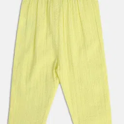 MINIKLUB Kids Yellow Solid Pants image 2