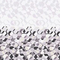 VINTANA Purple & White Geometric 210 TC King Bedsheet with 2 Pillow Covers image 4