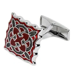 Park Avenue Maroon MULBURRY Printed Tie with Handkerchief & Cuffinks image 3