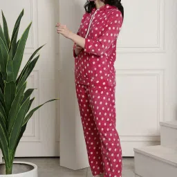 Secret Wish Pink Polka Dot Hoodie With Lounge Pants image 3