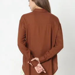 Vero Moda Brown Regular Fit Shirt image 3