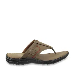 Walkway Men's Olive Thong Sandals-image-2