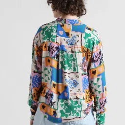 Only Multicolor Printed Shirt image 3