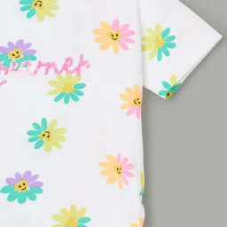 Fame Forever by Lifestyle Kids White Printed Regular Fit T-Shirt image 3