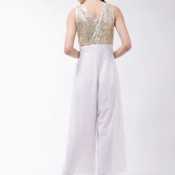 Miss Chase White Embellished Jumpsuit image 2