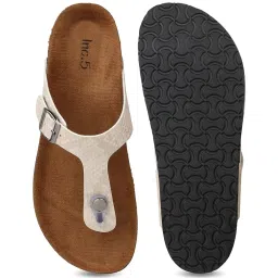 Inc.5 Women's Beige T-Strap Sandals image 3