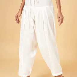Rangmanch by Pantaloons White Cotton Salwar image 3