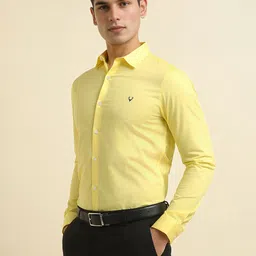 Allen Solly Men Spread Collar Solid Cotton Formal Shirt image 3