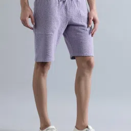 Bene Kleed Lilac Regular Fit Textured Shorts image 3