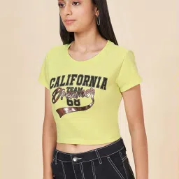 Coolsters by Pantaloons Kids Lime Green Printed T-Shirt image 3